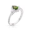 Thumbnail Image 2 of Emmy London 9ct White Gold Tourmaline 0.33ct Diamond Ring