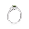 Thumbnail Image 3 of Emmy London 9ct White Gold Tourmaline 0.33ct Diamond Ring