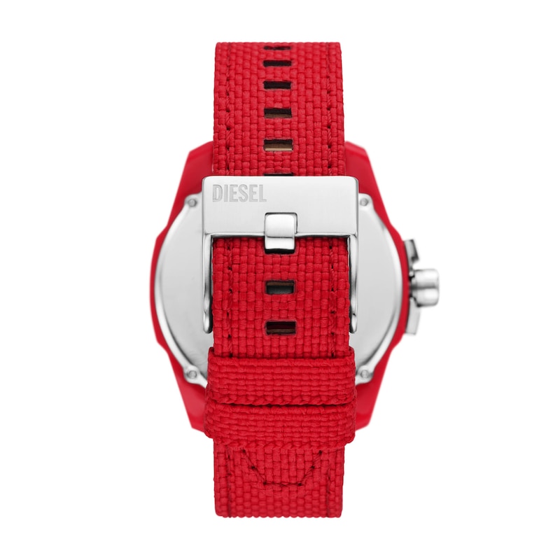 Diesel Baby Chief Red PU Strap Watch