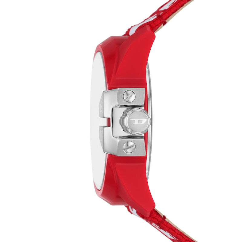 Diesel Baby Chief Red PU Strap Watch