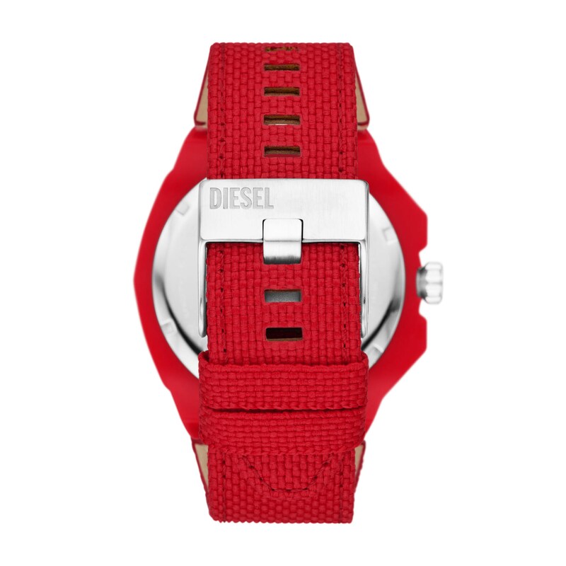 Diesel Framed Men’s Red Pro-Planet Textile Strap Watch