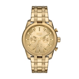 Diesel Split Men’s Gold Tone Stainless Steel Bracelet Watch