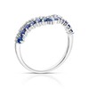 Thumbnail Image 3 of 9ct White Gold Sapphire 0.11ct Diamond Shaped Eternity Ring