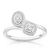 Thumbnail Image 1 of 9ct White Gold 0.25ct Total Diamond Two Stone Ring