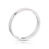 Thumbnail Image 3 of 9ct White Gold Handcrafted Diamond Cut 4mm Wedding Band