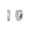 Thumbnail Image 1 of Guess Rhodium Plated Steel Crystal Hoop Earrings