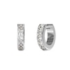 Thumbnail Image 0 of Guess Rhodium Plated Steel Crystal Hoop Earrings