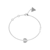 Thumbnail Image 1 of Guess Rhodium Plated Steel Pavé Crystal Heart Bracelet