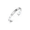 Thumbnail Image 1 of Guess Logo Rhodium Plated Steel Crystal Bangle
