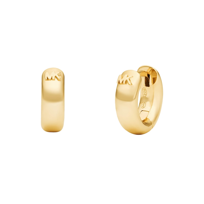 Michael Kors Premium Gold Tone Hoop Earrings