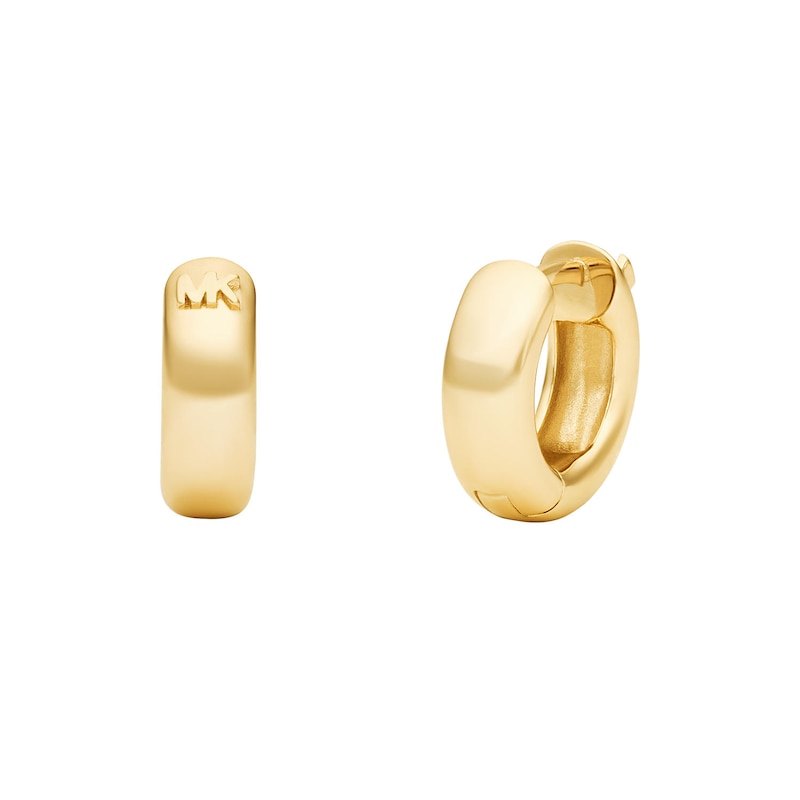 Michael Kors Premium Gold Tone Hoop Earrings