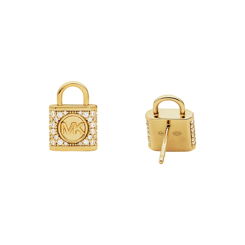 Main Image 2 of Michael Kors Premium Sterling Silver Stud Earrings