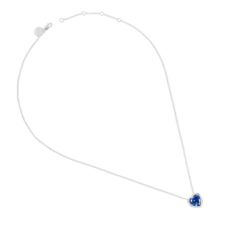 Main Image 2 of Radley Sterling Silver Blue Heart Stone Necklace