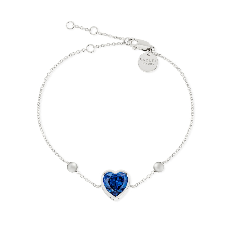 Main Image 1 of Radley Sterling Silver Blue Heart Stone Bracelet