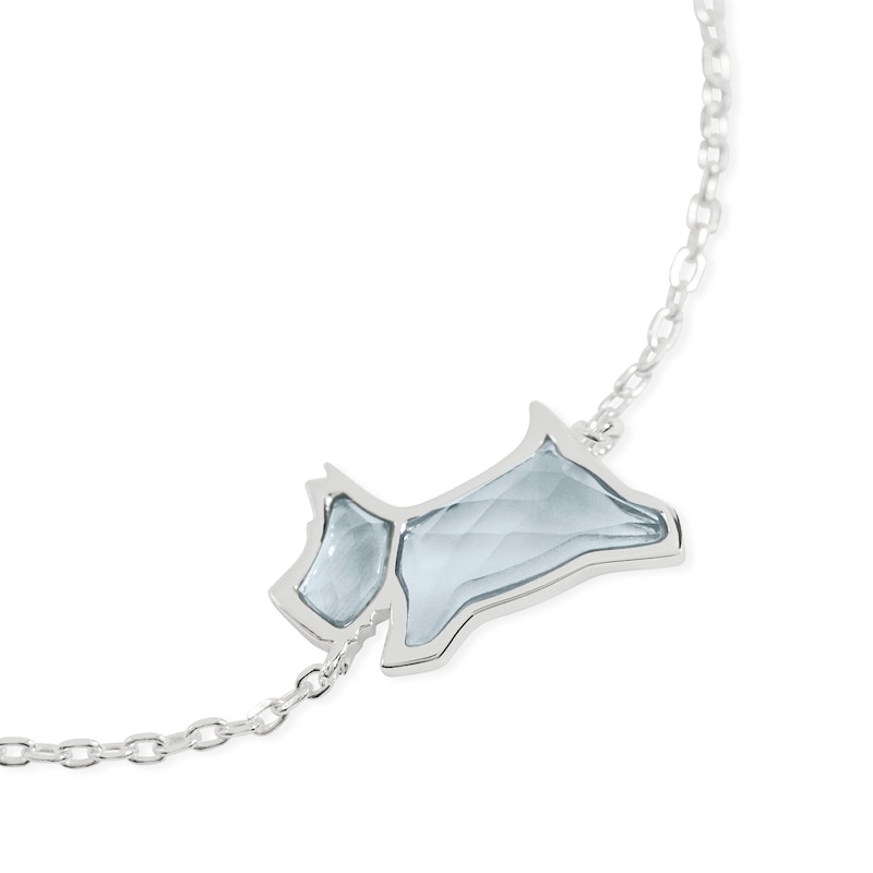 Main Image 2 of Radley Sterling Silver Blue Stone Dog Bracelet
