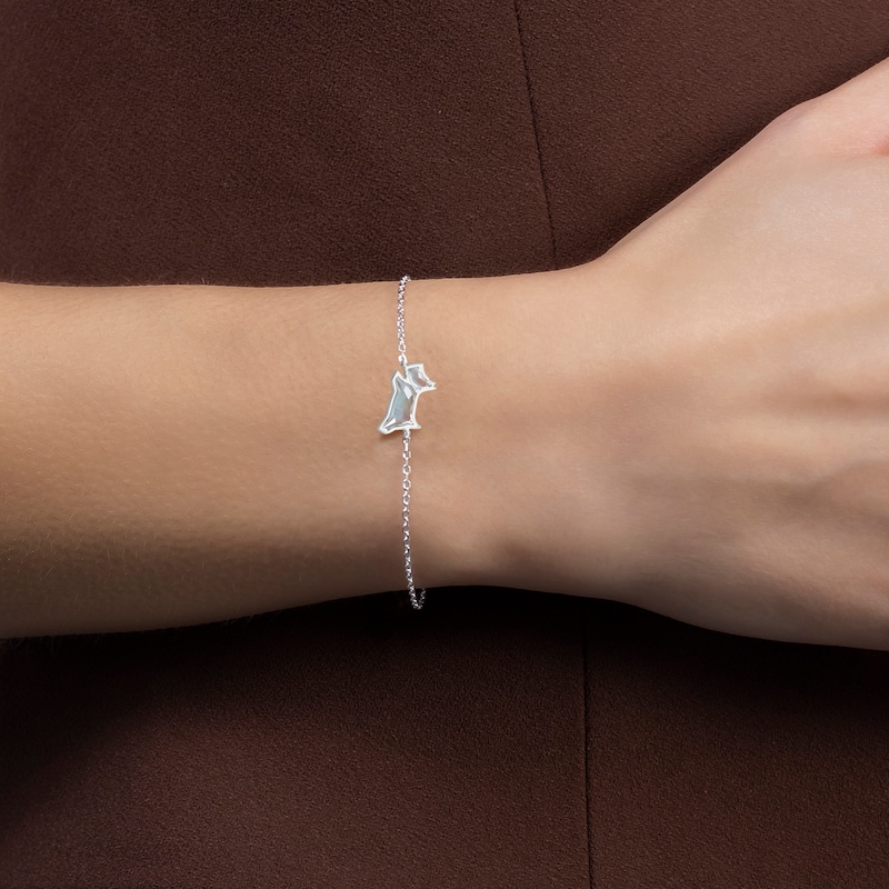 Main Image 3 of Radley Sterling Silver Blue Stone Dog Bracelet