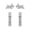 Radley Silver Plated Leaping Dog Earring Set