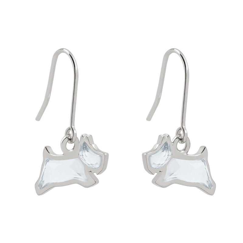 Main Image 2 of Radley Sterling Silver Blue Stone Dog Drop Earrings