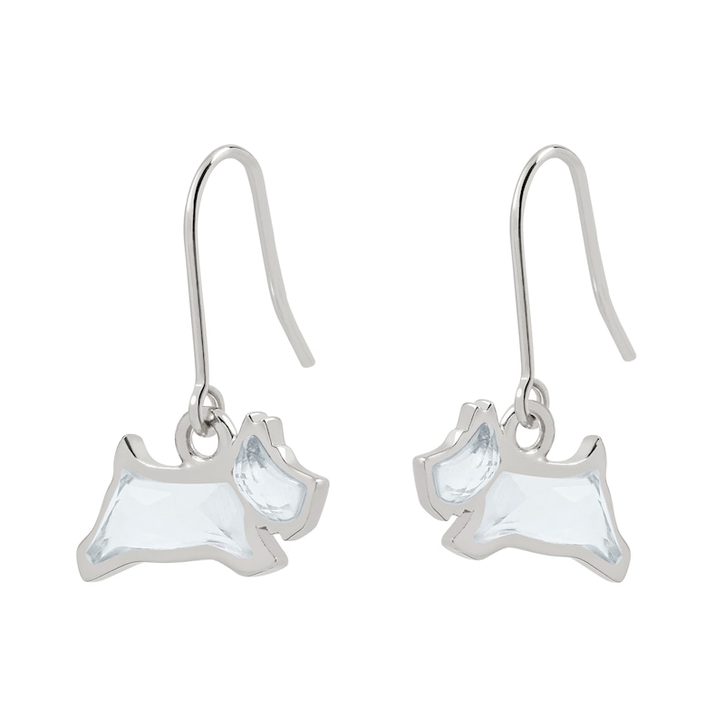 Main Image 3 of Radley Sterling Silver Blue Stone Dog Drop Earrings