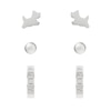 Thumbnail Image 1 of Radley Ladies Sterling Silver Triple Pack Earring Set