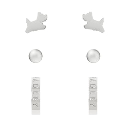 Radley Ladies Sterling Silver Triple Pack Earring Set