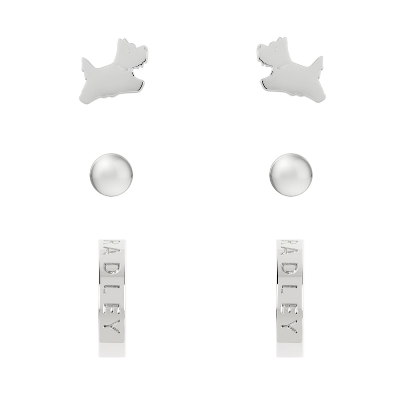 Main Image 1 of Radley Ladies Sterling Silver Triple Pack Earring Set