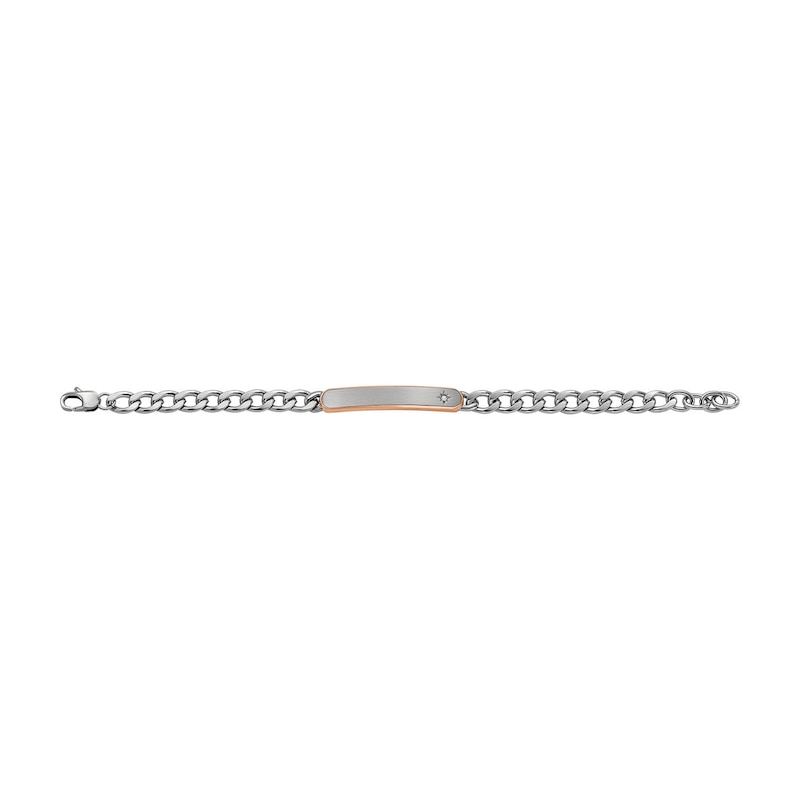 Main Image 3 of Fossil Men's Classic Two-Tone Stainless Steel Chain Bracelet