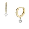 Thumbnail Image 0 of Fossil Sadie Tokens Of Affection Two Tone Hoop Earrings