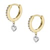 Thumbnail Image 1 of Fossil Sadie Tokens Of Affection Two Tone Hoop Earrings