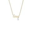 Thumbnail Image 2 of Fossil Sadie Love Notes Two-Tone Steel Pendant Necklace