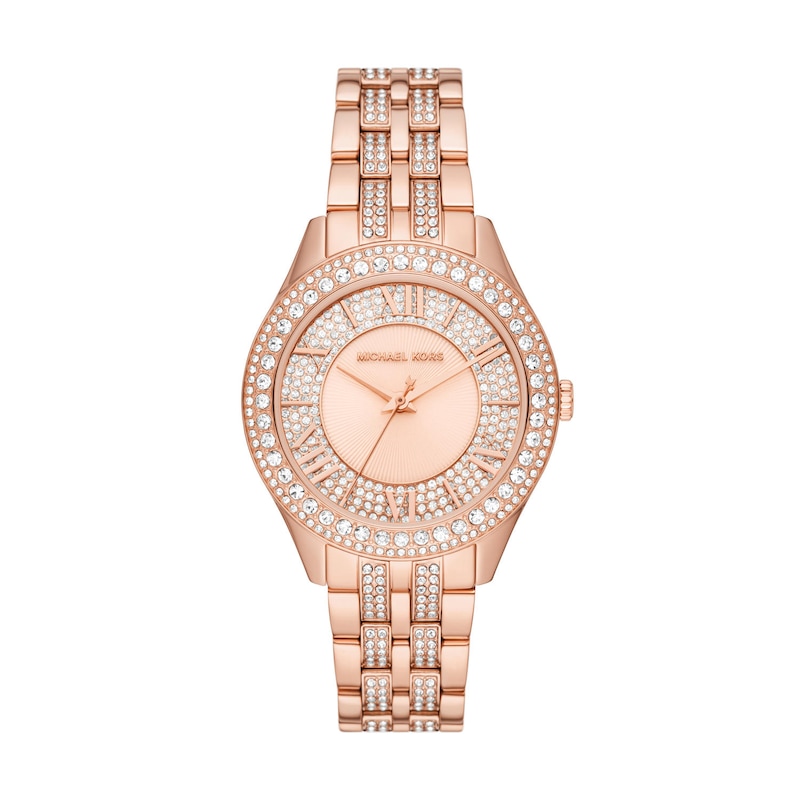 Michael Kors Harlowe Rose Gold Tone Bracelet Watch