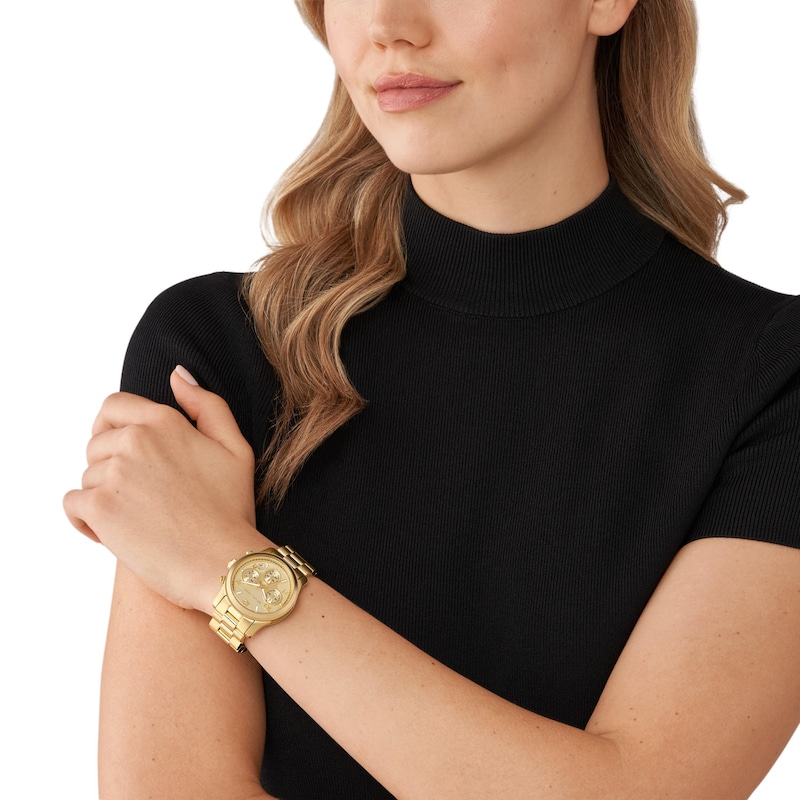 Main Image 6 of Michael Kors Runway LadiesÃ¢ Gold Tone Bracelet Watch