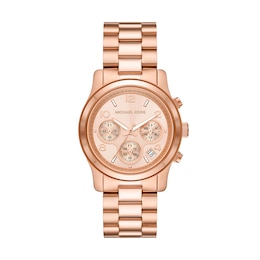 Michael Kors Runway Ladies’ Rose Gold Tone Bracelet Watch