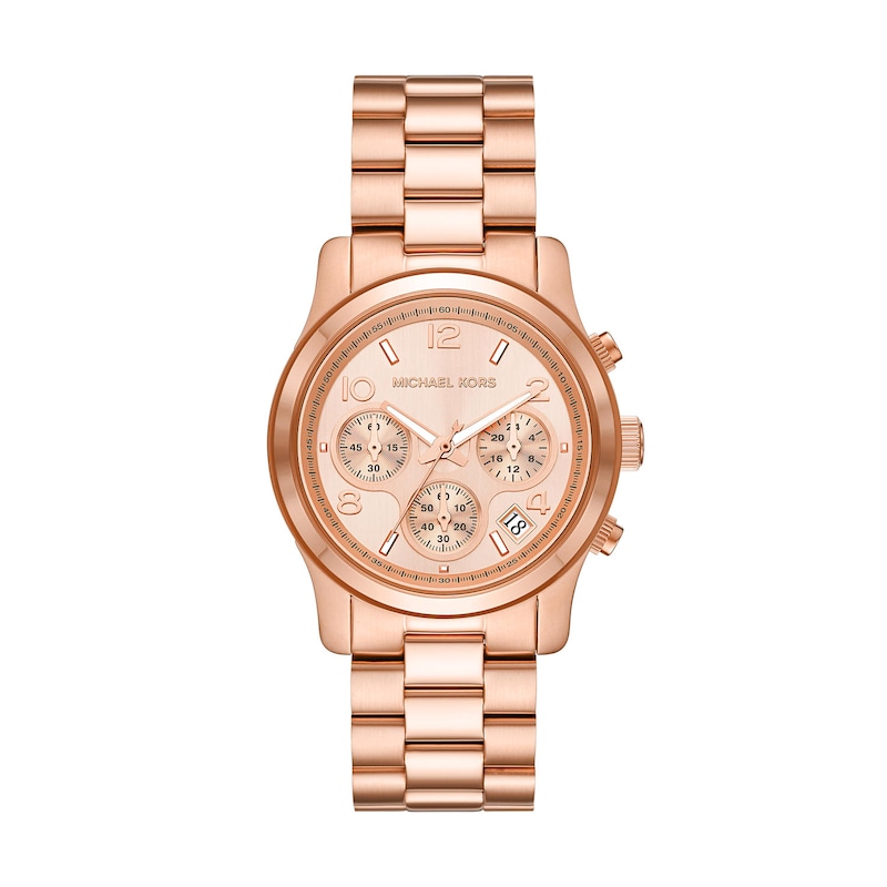 Michael Kors Runway Ladies’ Rose Gold Tone Bracelet Watch