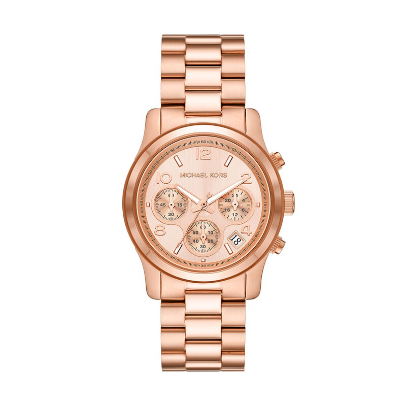 Michael Kors Runway Ladies’ Rose Gold Tone Bracelet Watch