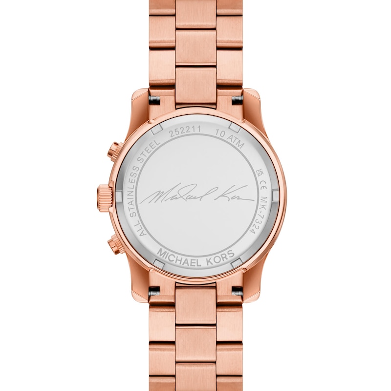 Michael Kors Runway Ladies’ Rose Gold Tone Bracelet Watch