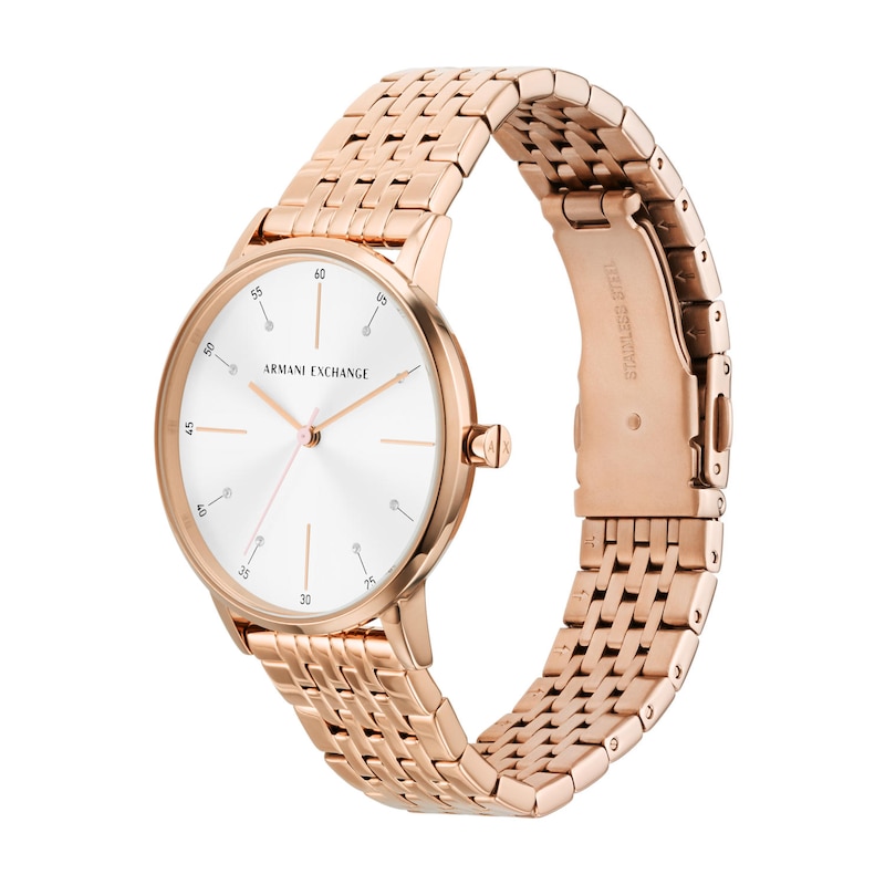 Main Image 5 of Armani Exchange Rose Gold Tone Watch & Pendant Gift Set