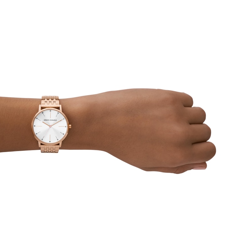Main Image 6 of Armani Exchange Rose Gold Tone Watch & Pendant Gift Set