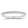 Thumbnail Image 1 of Platinum Channel Set 0.10ct Diamond Half Eternity Ring