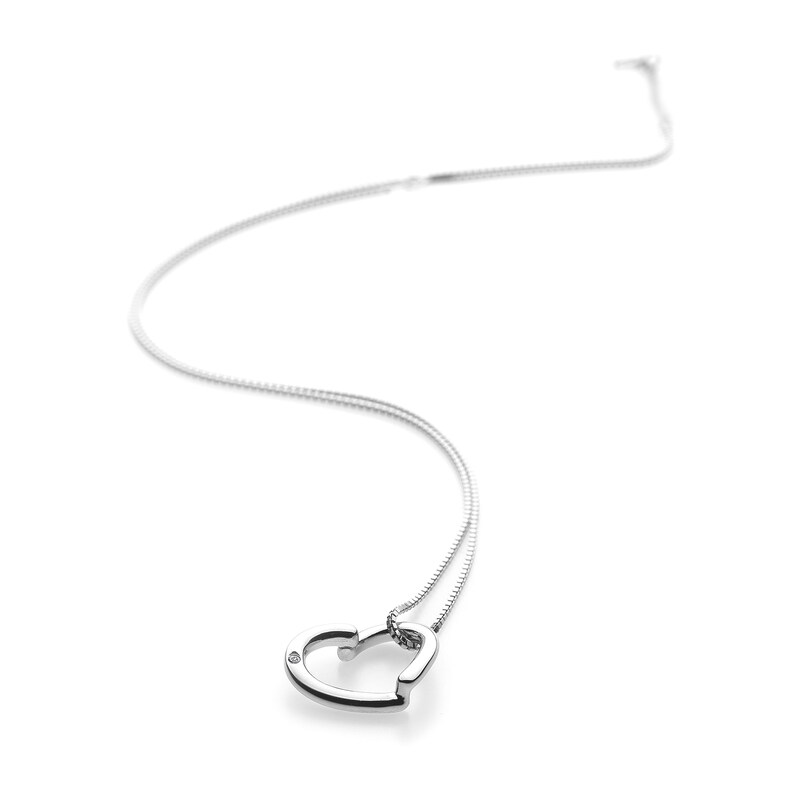 Hot Diamonds Sterling Silver Heart Pendant | H.Samuel