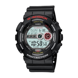 G-Shock GD-100-1AER Men's Illuminator LCD Black Resin Strap Watch