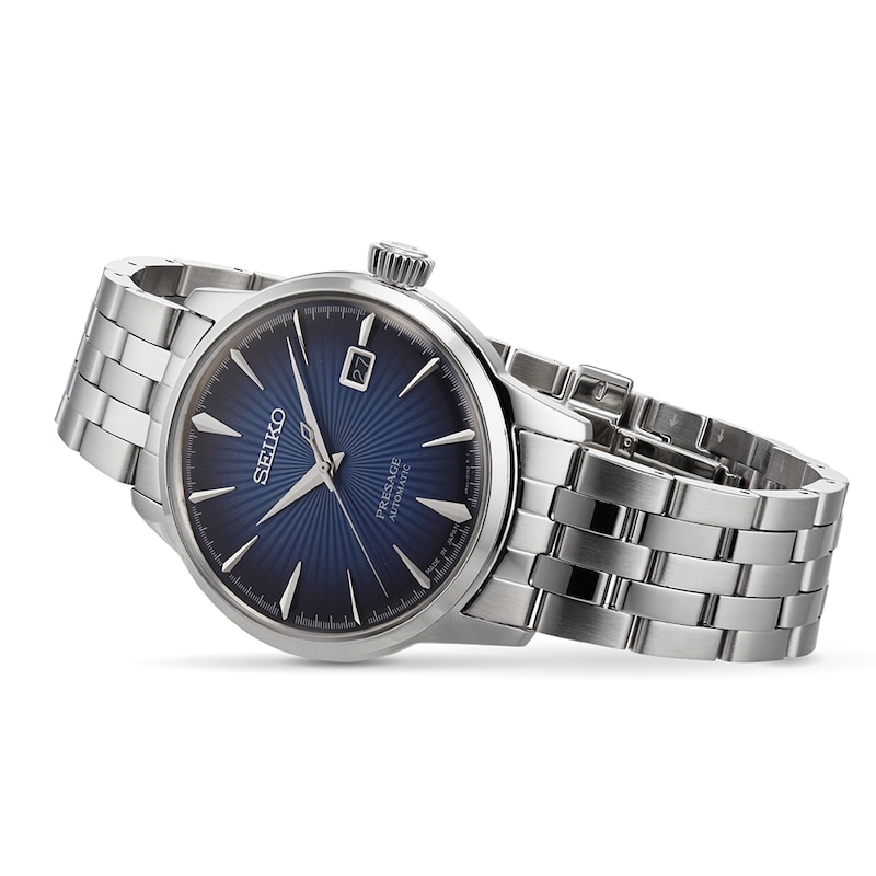 Main Image 2 of Seiko Presage Men's Graduated Blue Dial Stainless Steel Bracelet Watch