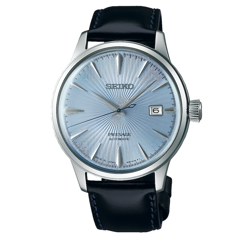 Main Image 1 of Seiko Presage Men's Black Leather Strap Watch