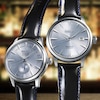 Thumbnail Image 3 of Seiko Presage Men's Blue Dial Black Leather Strap Watch