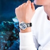 Thumbnail Image 4 of Seiko Presage Men's Blue Dial Black Leather Strap Watch