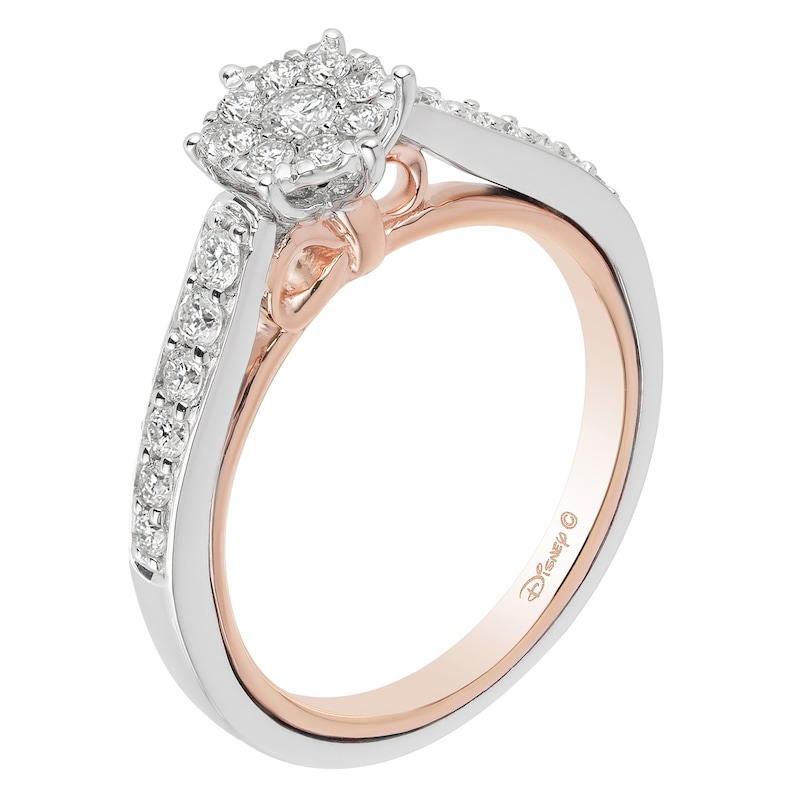 Main Image 2 of Enchanted Disney Fine Jewellery 0.50ct Diamond Snow White Ring