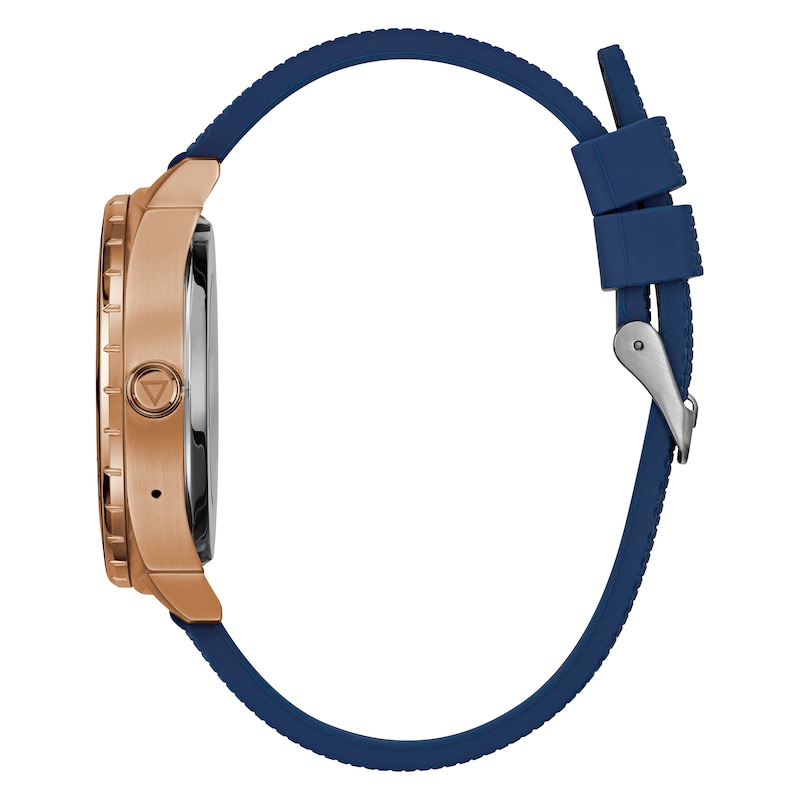 Main Image 3 of Guess Connect Touch Blue Silicone Strap Smartwatch