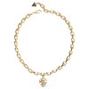 Thumbnail Image 0 of Guess Gold Plated Crystal Heart Cage Charm Pendant
