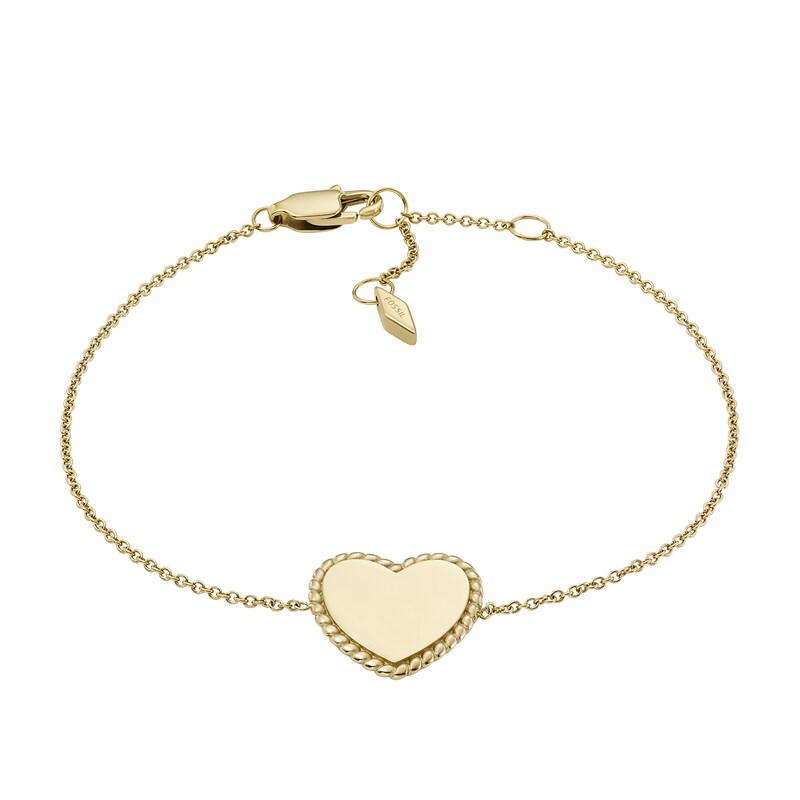 Main Image 1 of Fossil Drew Gold Tone Stainless Steel Pendant Bracelet