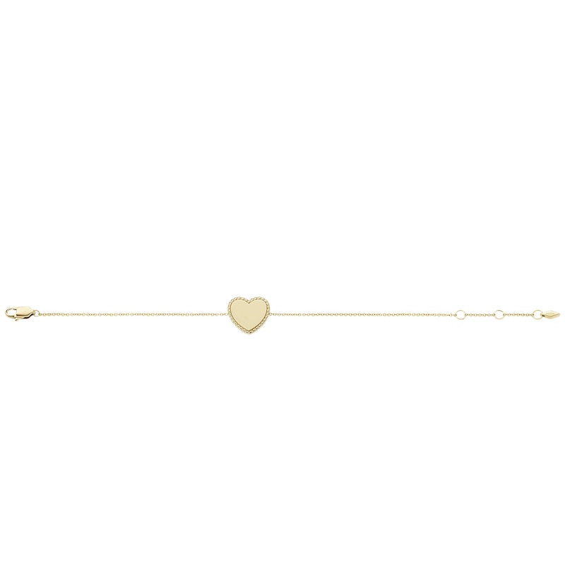 Main Image 3 of Fossil Drew Gold Tone Stainless Steel Pendant Bracelet